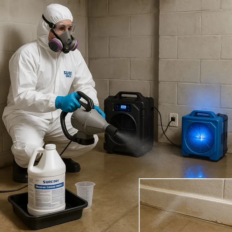 Sanitization and Odor Removal process in Gerber, CA